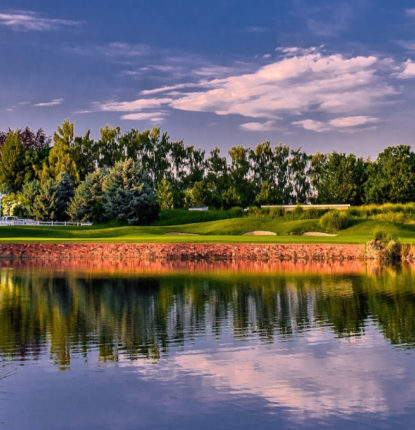 Far view of Langdon course golf